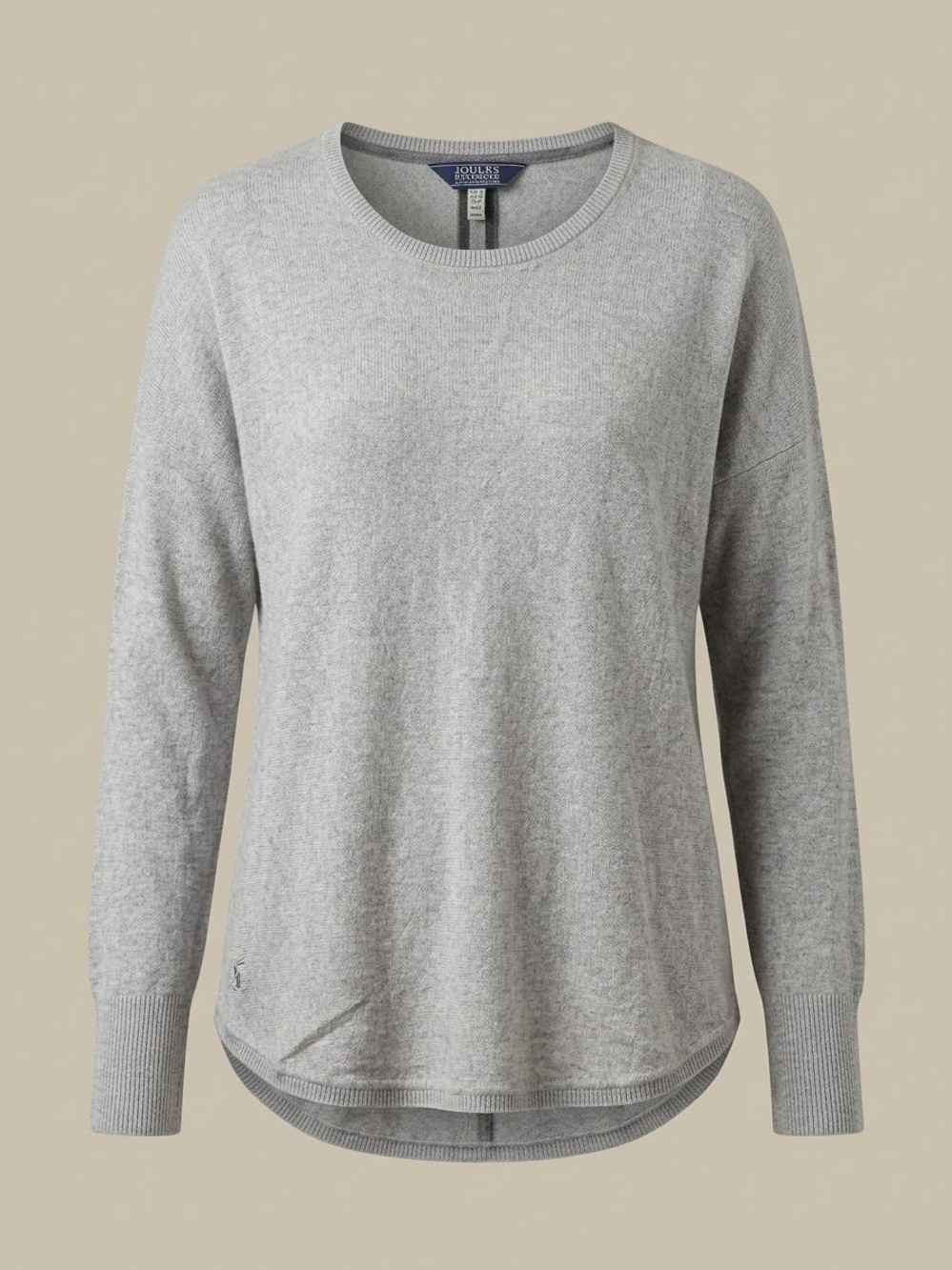 Joules Women's Heather Light Grey Crewneck Pullover